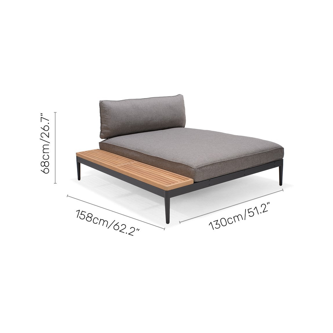 Topaz 4pc Seating Bed Set