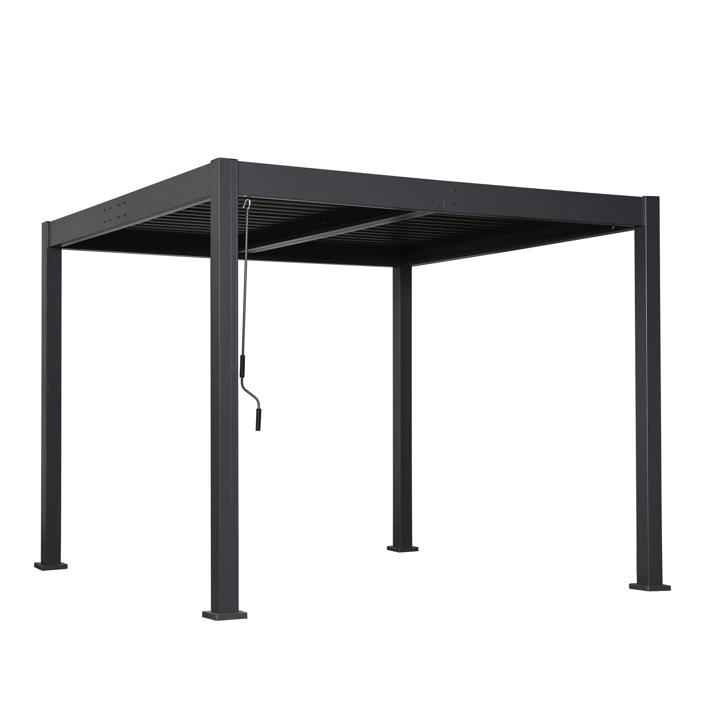 10' x 10' Byron Louvered Pergola with Adjustable Roof