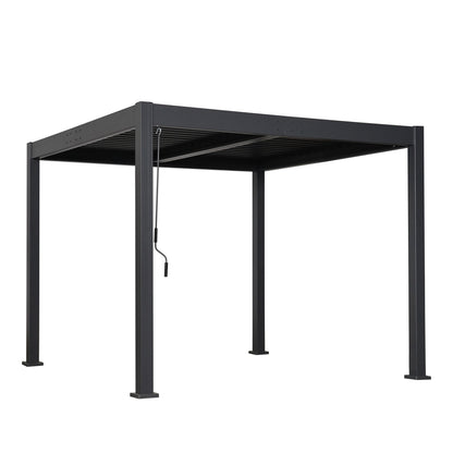 10' x 10' Byron Louvered Pergola with Adjustable Roof