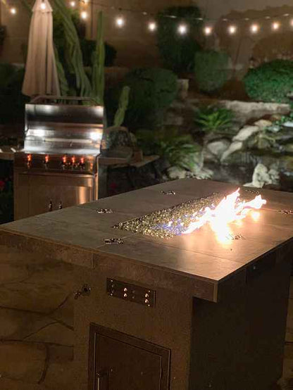Entertainer 72" Outdoor Gas Fire Pit Dining Table