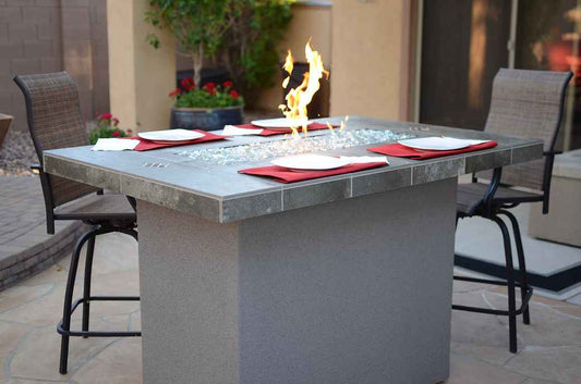 Entertainer 72" Outdoor Gas Fire Pit Dining Table