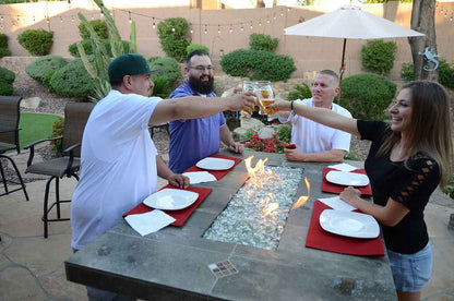 Entertainer 72" Outdoor Gas Fire Pit Dining Table