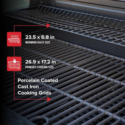 Nexgrill 5-Burner Gas Grill with Side Burner, 67,000 BTUs, 618 SQ. In. Cooking Area, Propane BBQ Grill with Stainless Steel Panel for Outdoor Cooking, Patios, and More - 720-1142