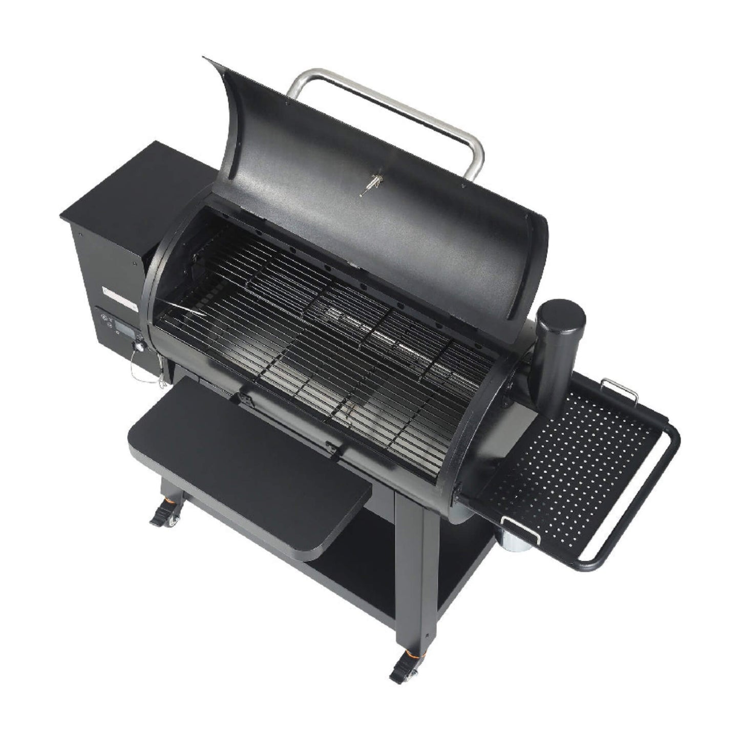 62" Heavy-Duty Wood Pellet Grill & Smoker with Digital Controls & Rolling Cart