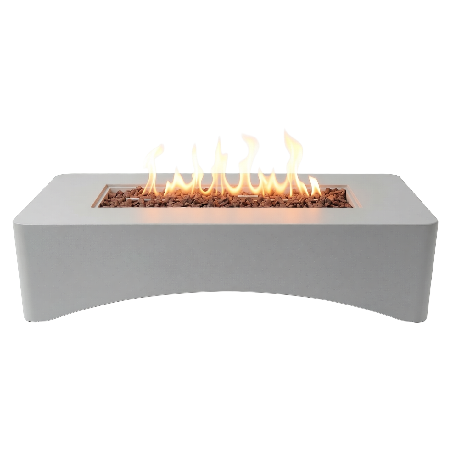 56" Modern Concrete Propane Fire Pit Table – 50,000 BTU