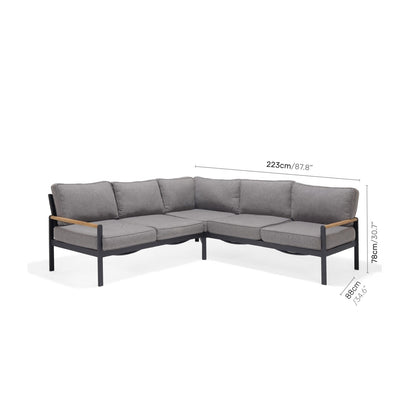 Amber Deluxe Kitchen Corner Set - 4pc