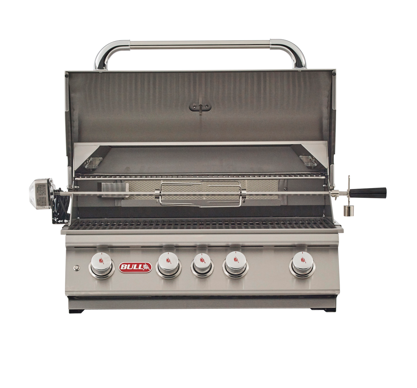 Bull Angus 30-Inch 4-Burner Built-In Gas Grill with Infrared Rotisserie