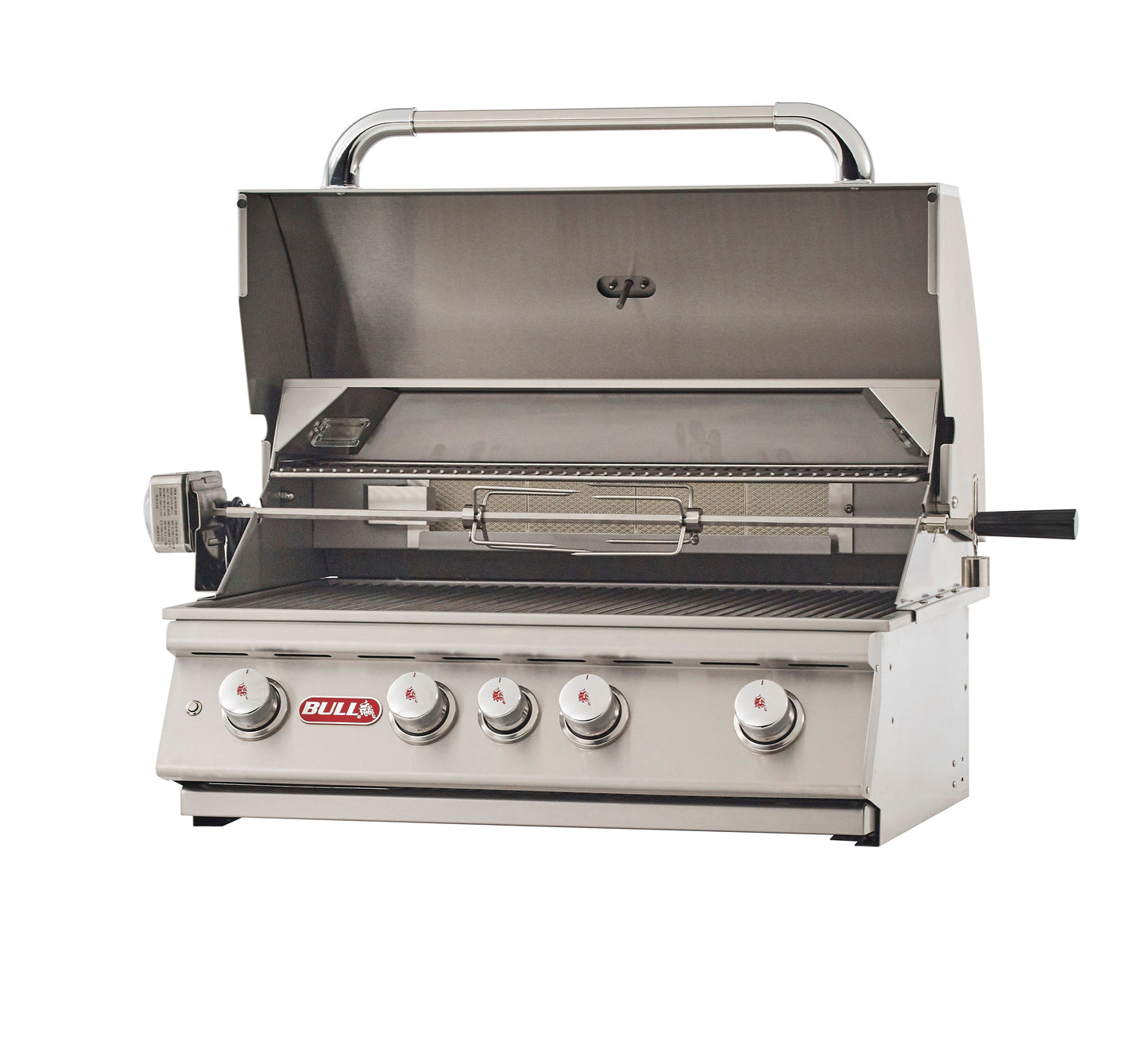 Bull Angus 30-Inch 4-Burner Built-In Gas Grill with Infrared Rotisserie