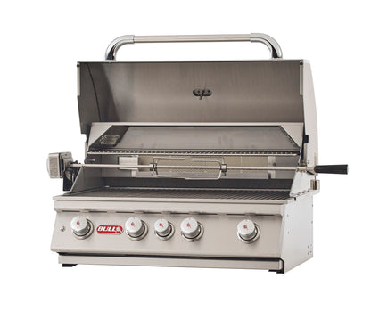 Bull Angus 30-Inch 4-Burner Built-In Gas Grill with Infrared Rotisserie
