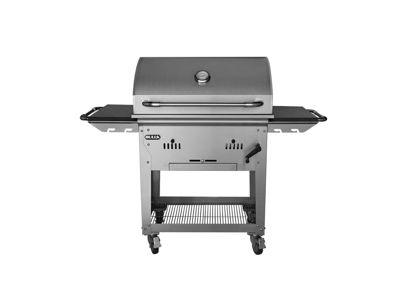 Bull Bison 30-Inch Premium Freestanding Charcoal Grill with Cart