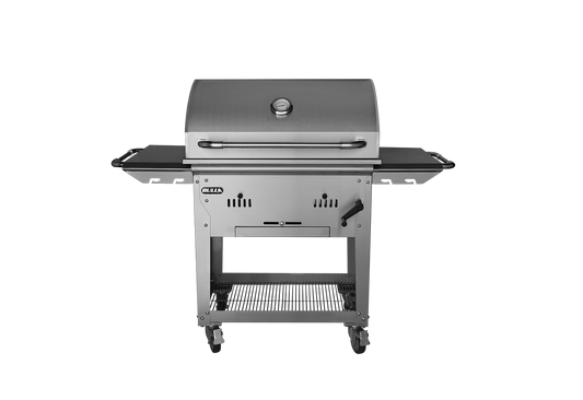 Bull Bison 30-Inch Premium Freestanding Charcoal Grill with Cart