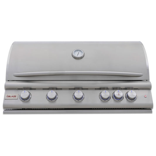 Blaze LTE+ 40" 5-Burner Built-In Gas Grill with Rear Infrared Burner