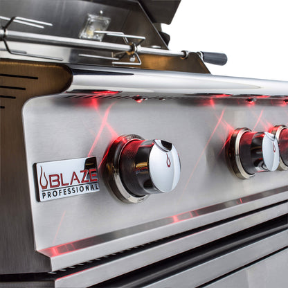 Blaze Professional LUX 44" 4-Burner Built-In Gas Grill with Rear Infrared Burner