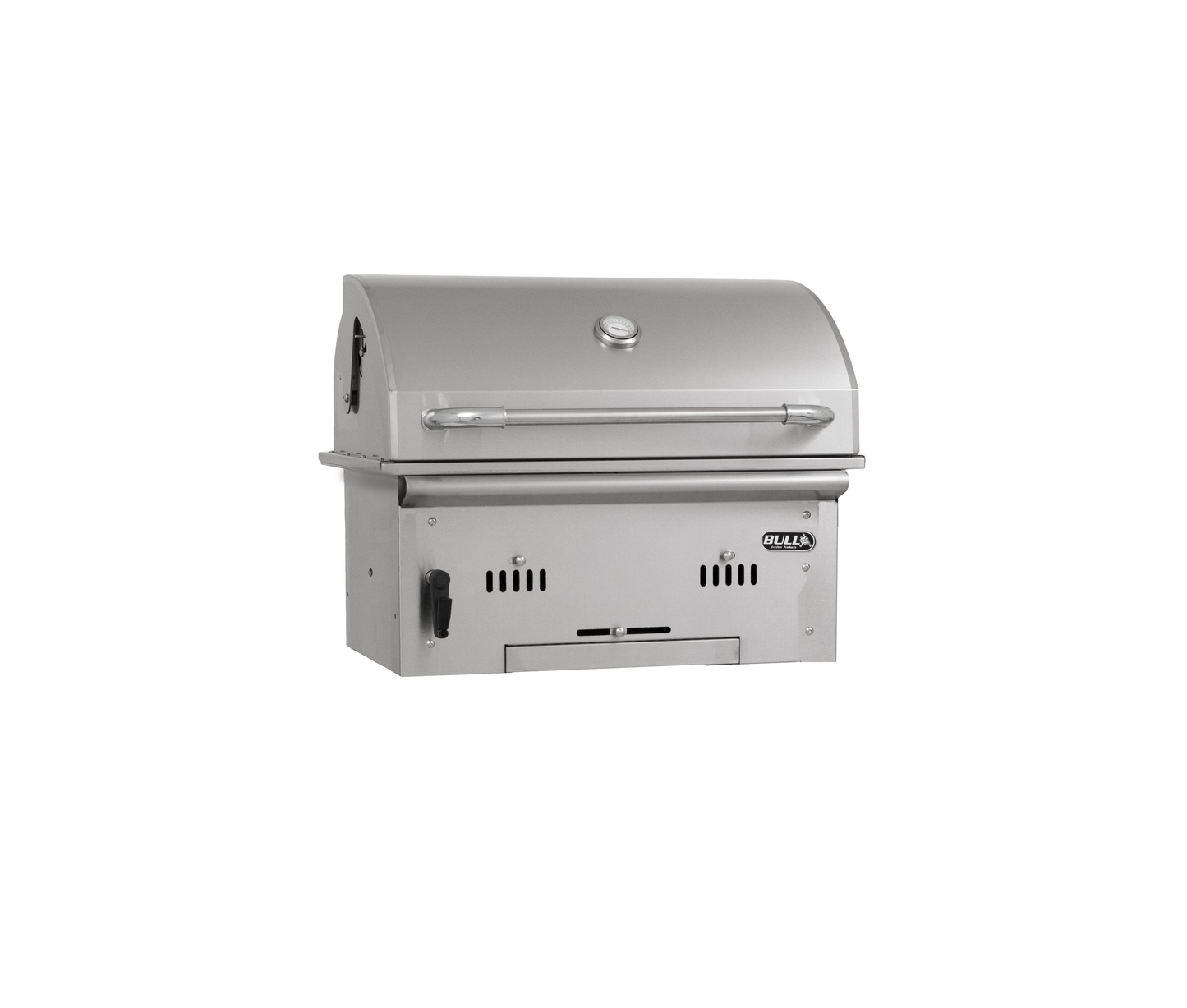 Bull Bison 30-Inch Premium Built-In Charcoal Grill – Stainless Steel