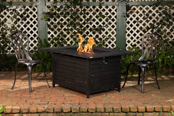 48" Rectangular Aluminum Convertible Propane Fire Pit Table