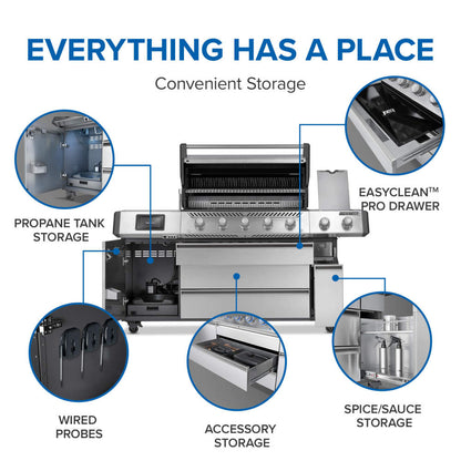 Napoleon Prestige PRO 665 Elite Smart Gas Grill with Infrared Burners & Electric Smoker Box