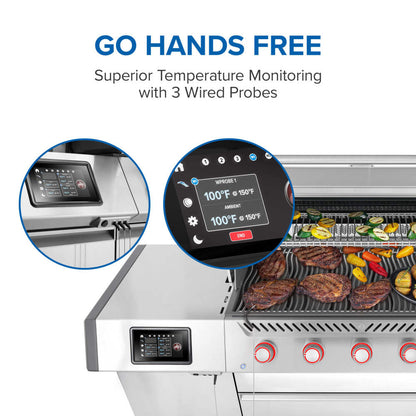 Napoleon Prestige PRO 665 Elite Smart Gas Grill with Infrared Burners & Electric Smoker Box