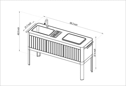 Portals Light Outdoor Kitchen