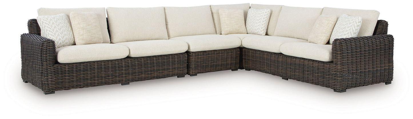 Kimora Outdoor Sectional – All-Weather Wicker Deep Seating
