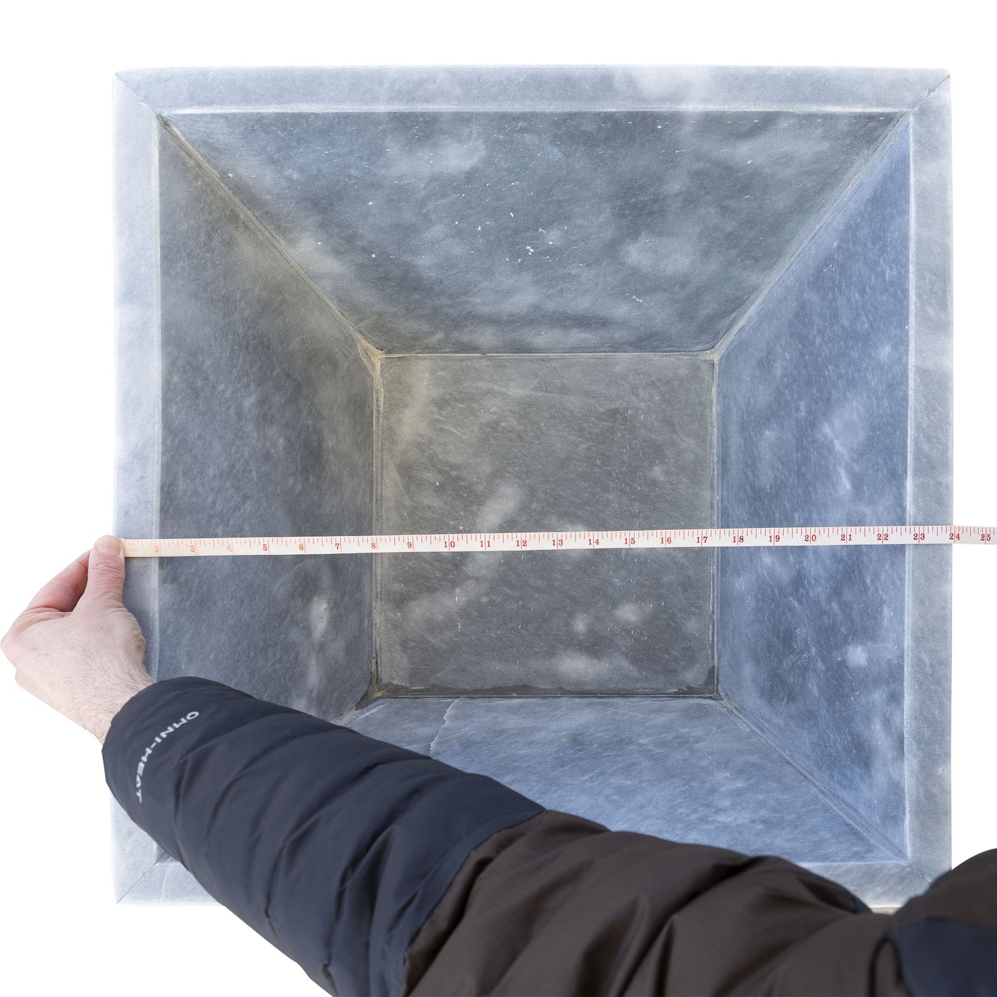 24" Bluestone Marble Outdoor Fire Pit – Natural Stone