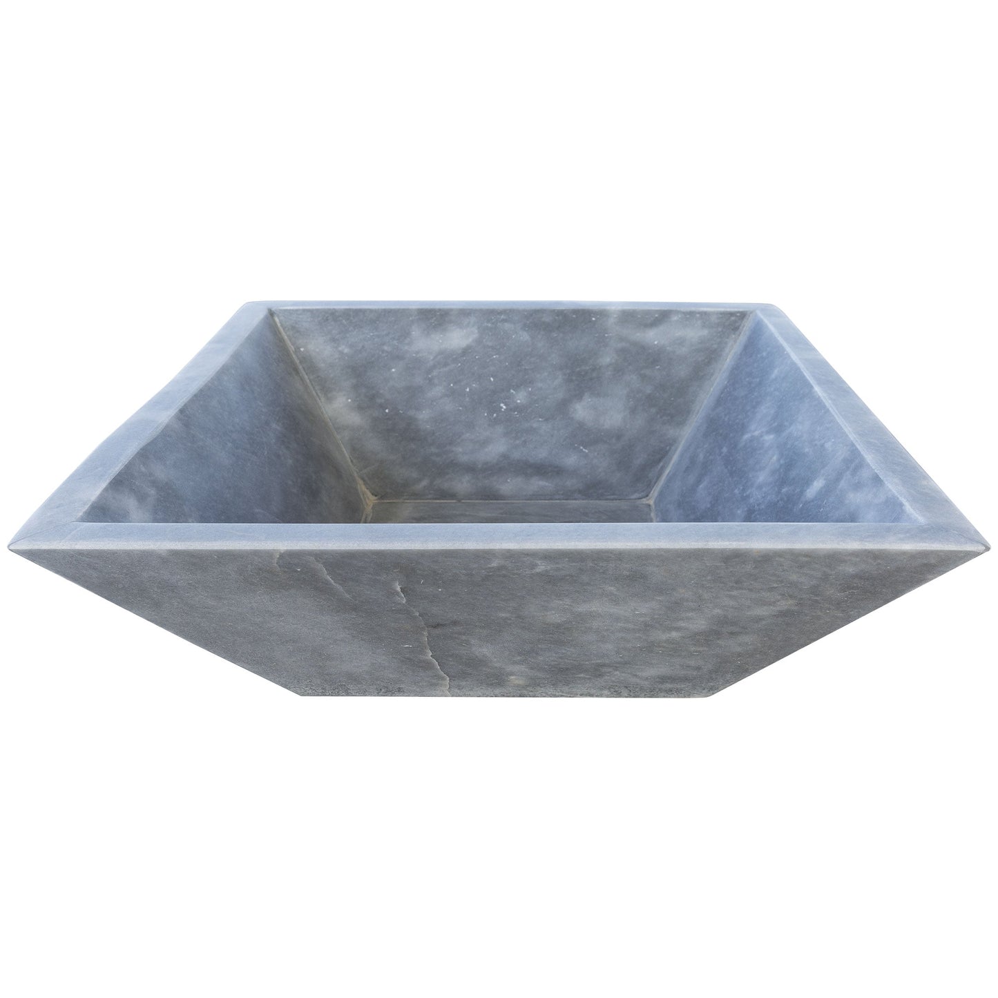 24" Bluestone Marble Outdoor Fire Pit – Natural Stone