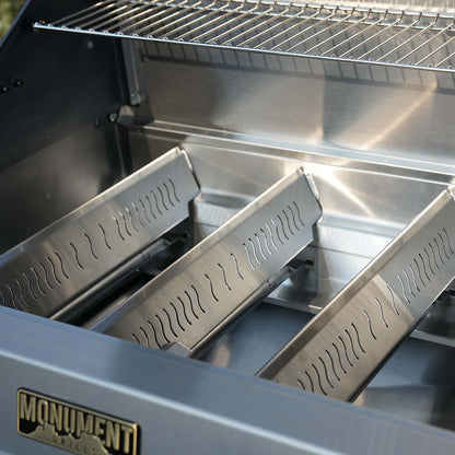 Monument Grills Eminence 405 Smart 4-Burner Gas Grill with Side Sear Burner & ClearView Lid