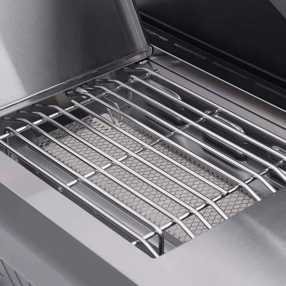 Monument Grills Eminence 405 Smart 4-Burner Gas Grill with Side Sear Burner & ClearView Lid