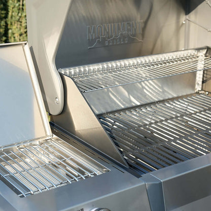Monument Grills Eminence 405 Smart 4-Burner Gas Grill with Side Sear Burner & ClearView Lid
