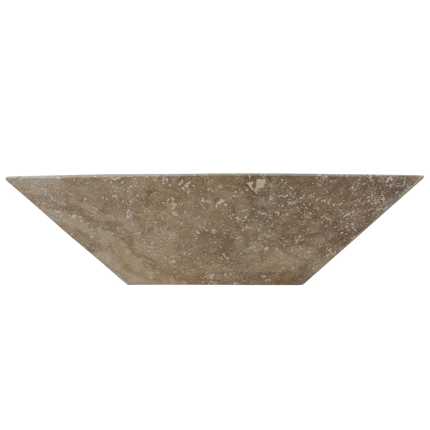 24" Natural Travertine Outdoor Fire Pit – Handcrafted Stone